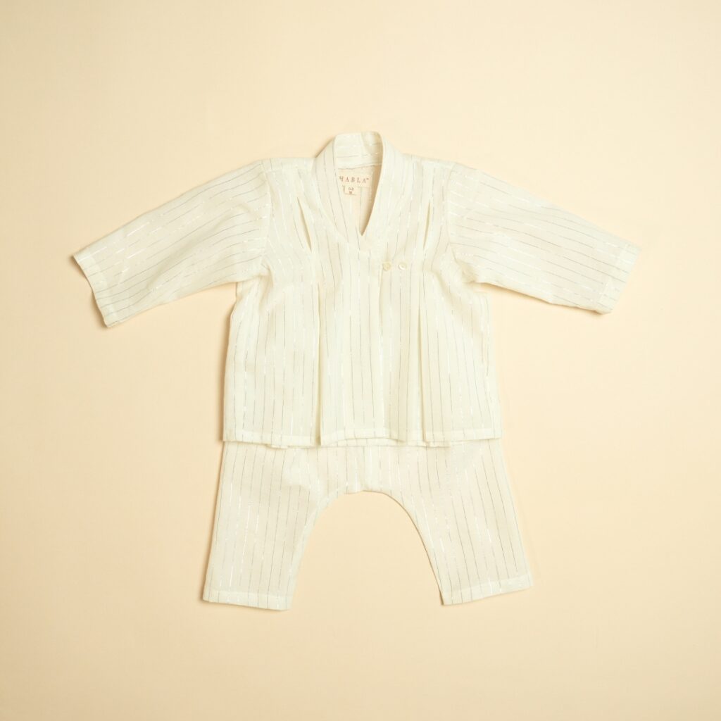 Chandani Raatein - Unisex Angrakha Pajama Set - Image 2