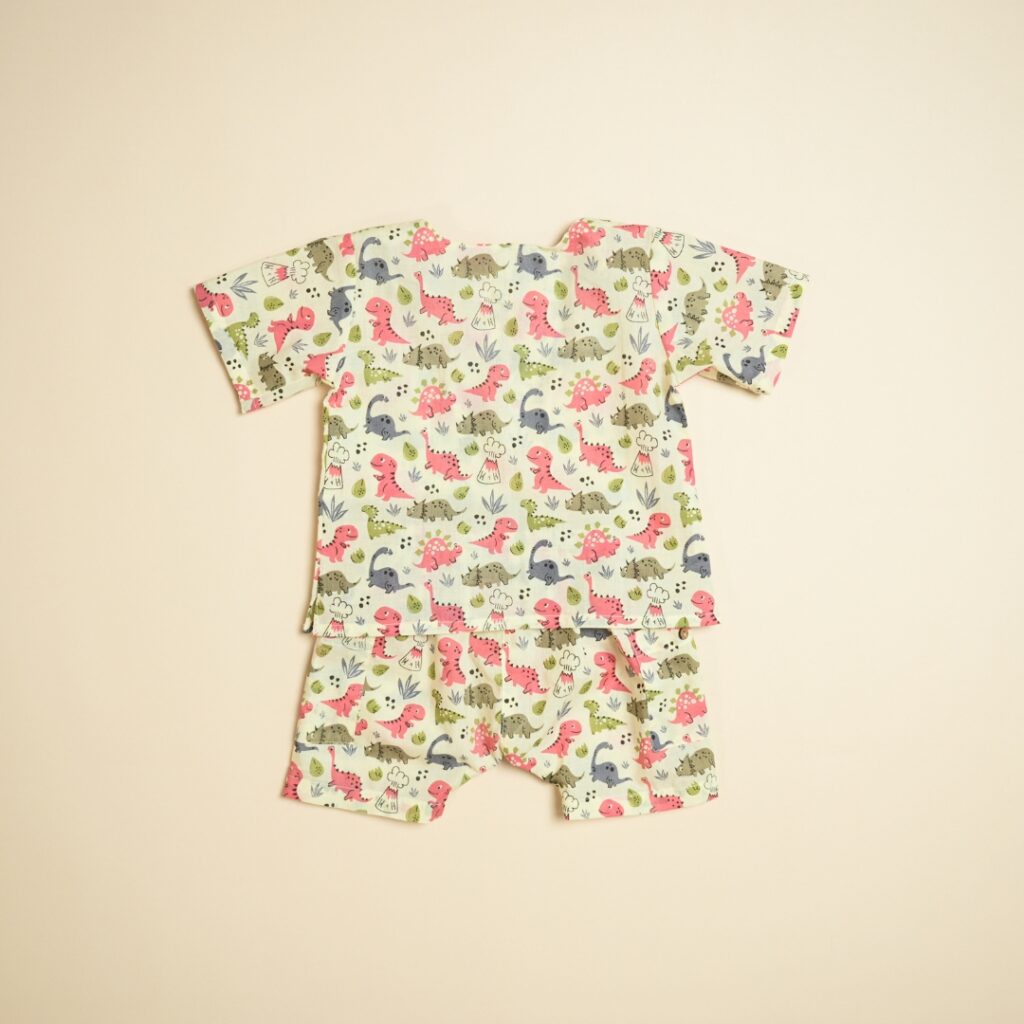 Dino Mite - Unisex Jhabla Shorts Set - Image 3