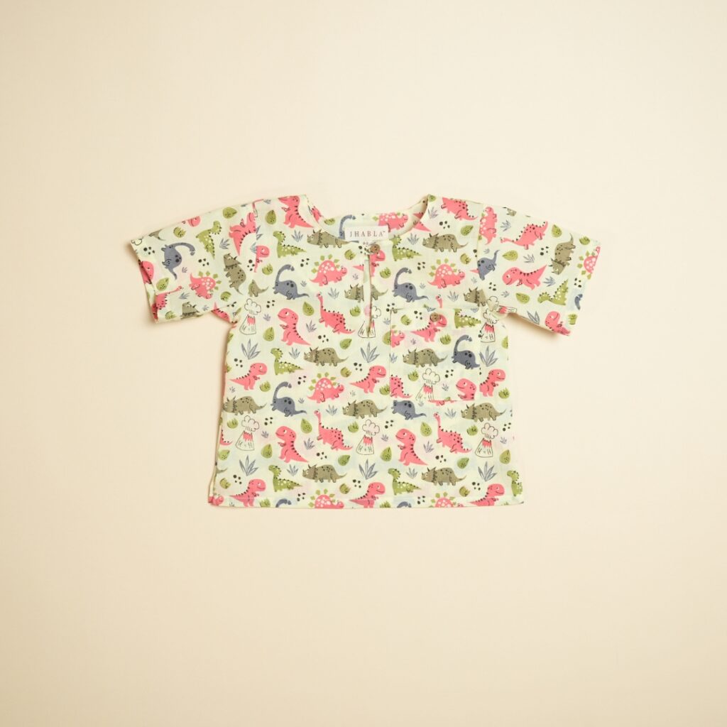 Dino Mite - Unisex Jhabla Shorts Set - Image 4