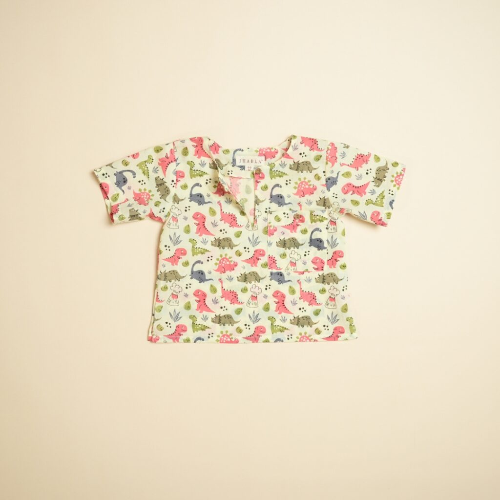 Dino Mite - Unisex Jhabla Shorts Set - Image 6