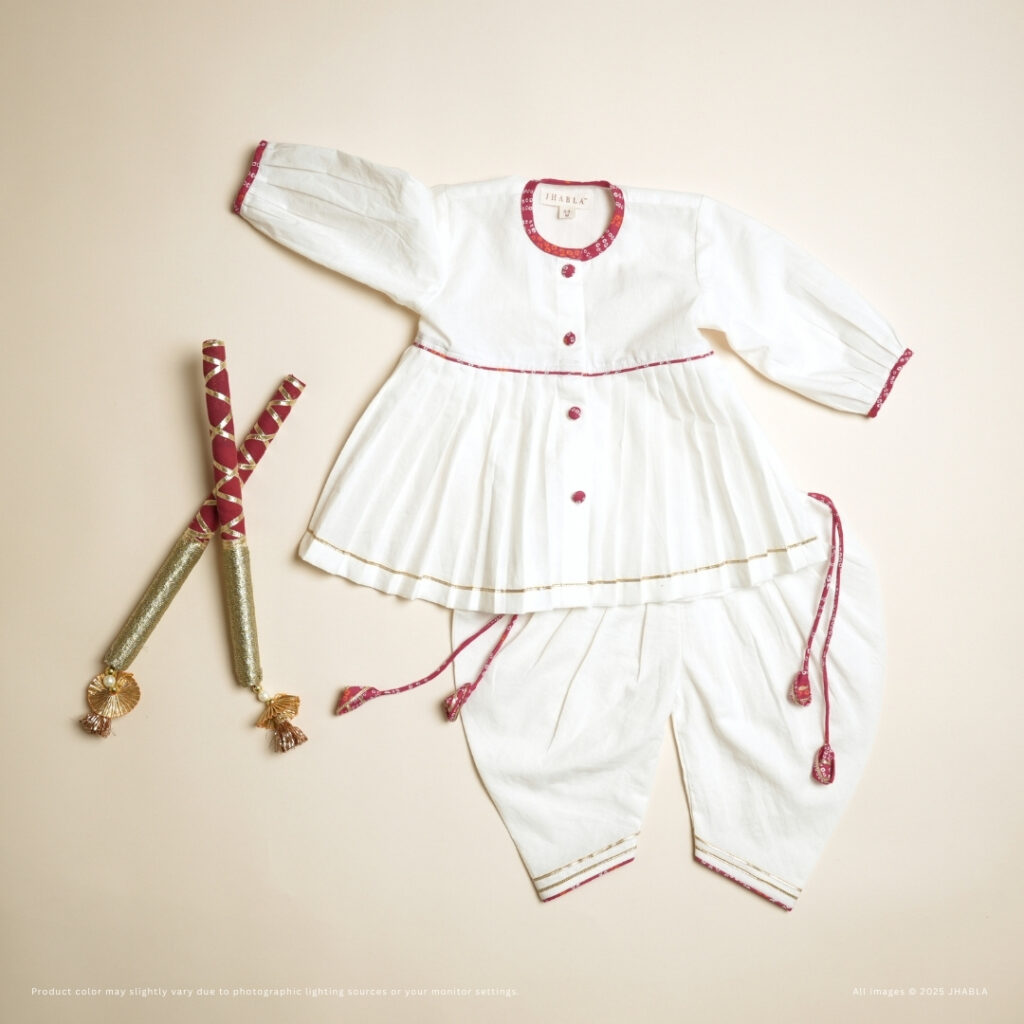 Aadhya - Girl Angrakha Dhoti Set - Image 4