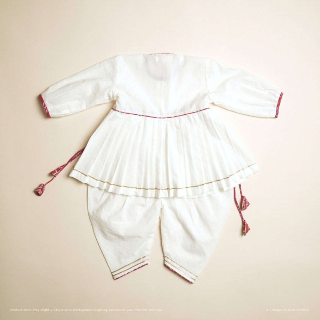 Aadhya - Girl Angrakha Dhoti Set - Image 6