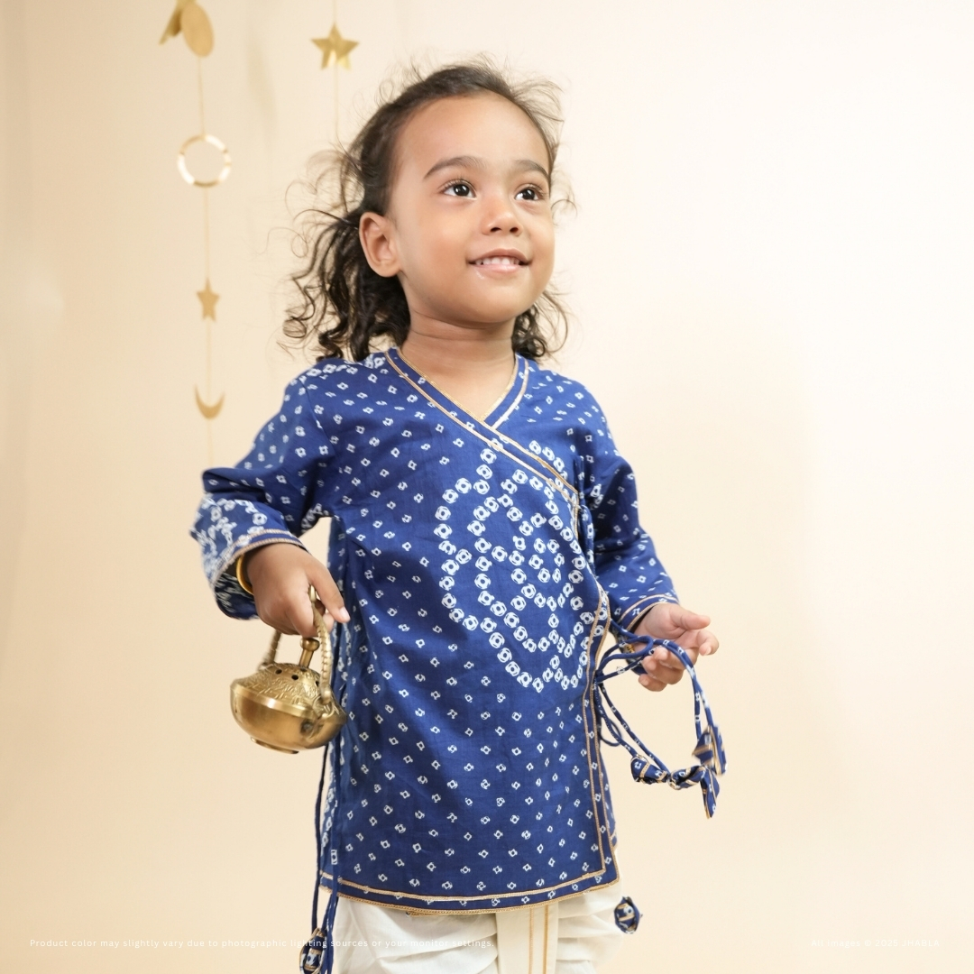 Nakshatra – Baby Boy Cotton Angrakha Dhoti Set
