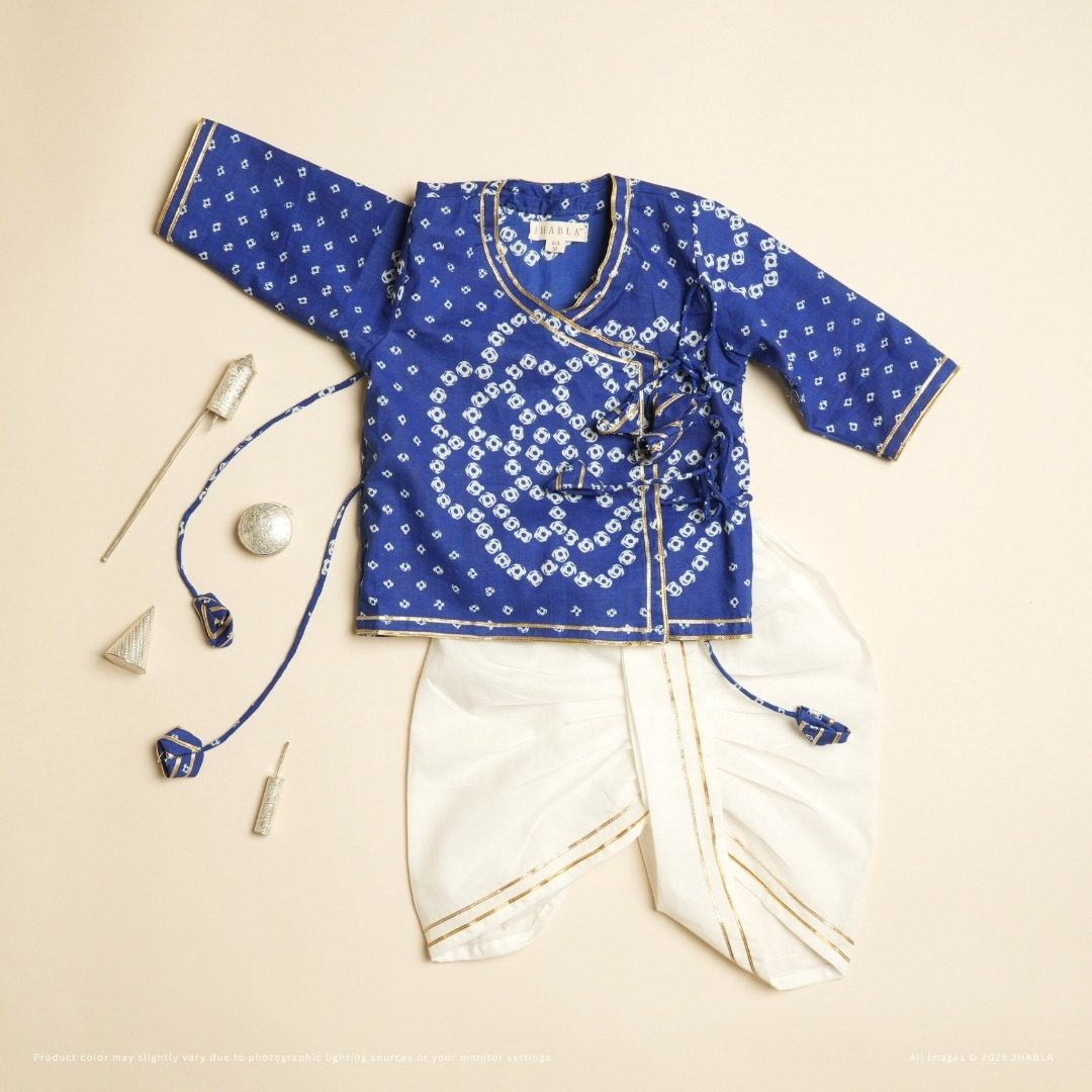 Nakshatra – Baby Boy Cotton Angrakha Dhoti Set
