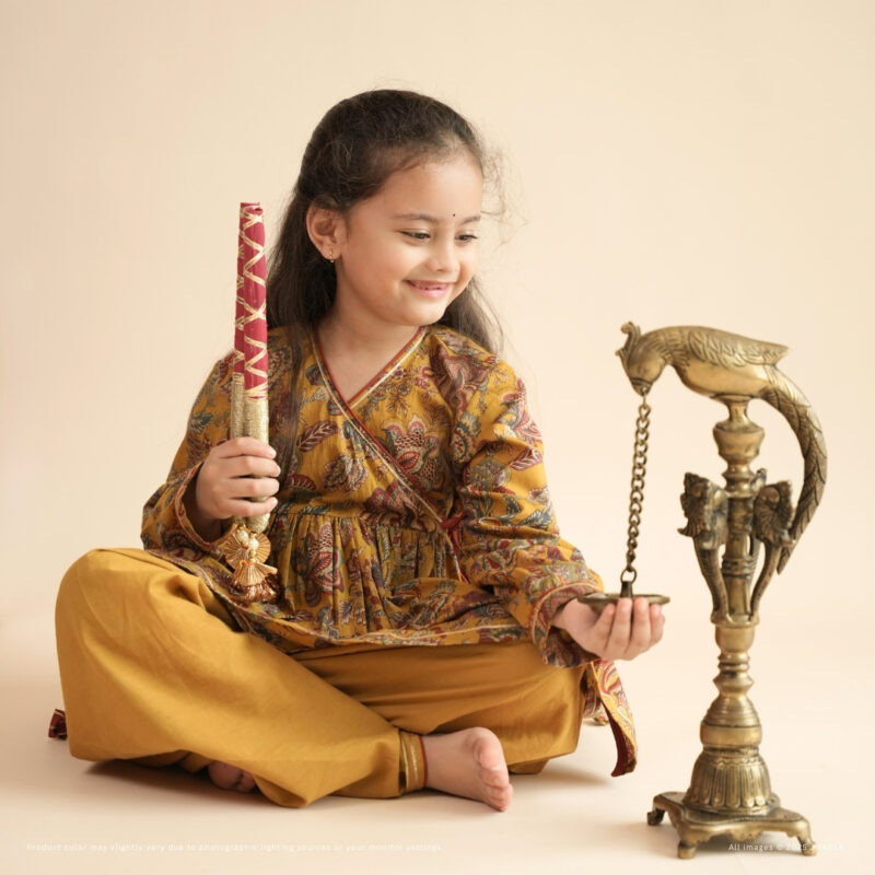 Yajna - Girl Angrakha Dhoti Set