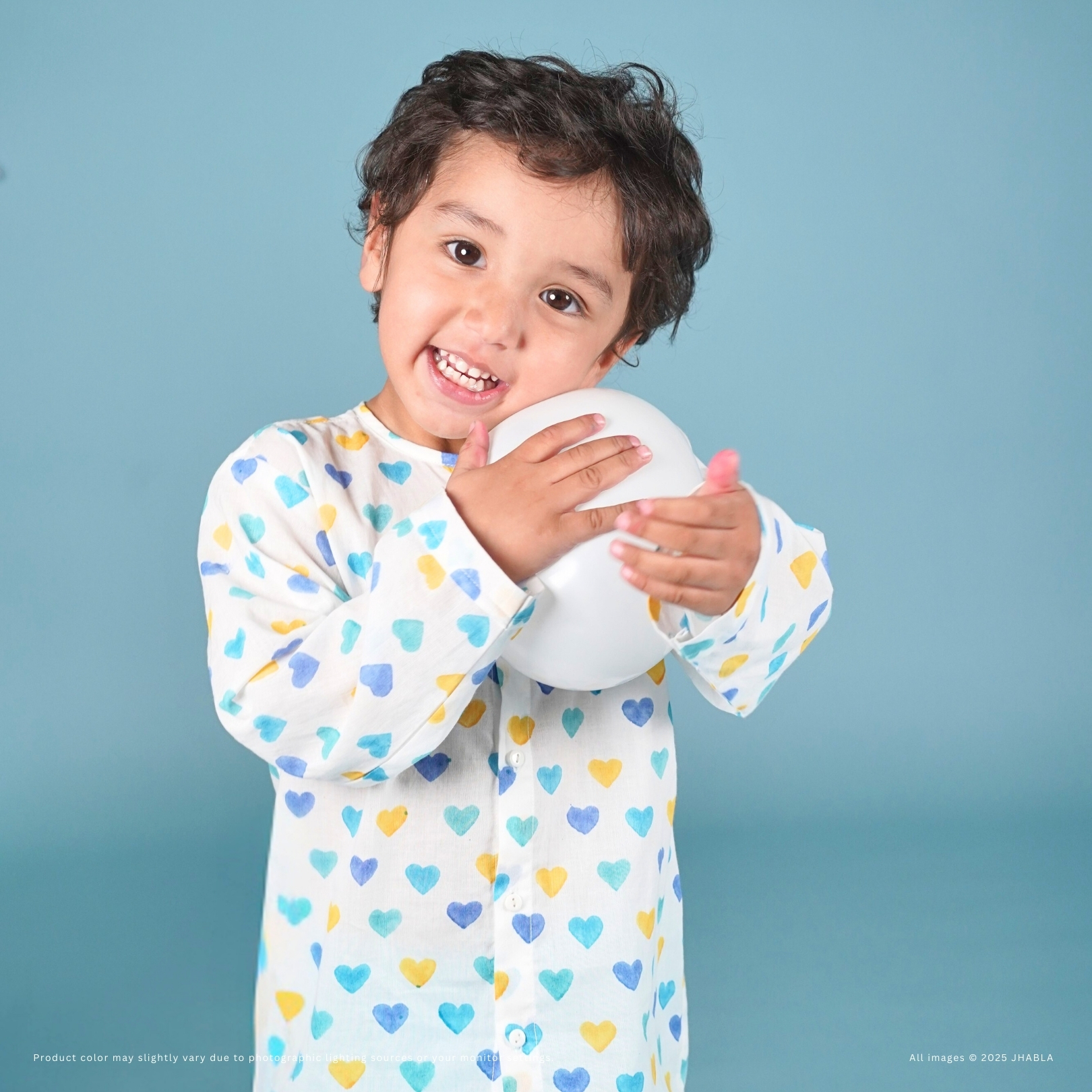 Cupid Love – Baby Boy Cotton Jhabla Pajama Set