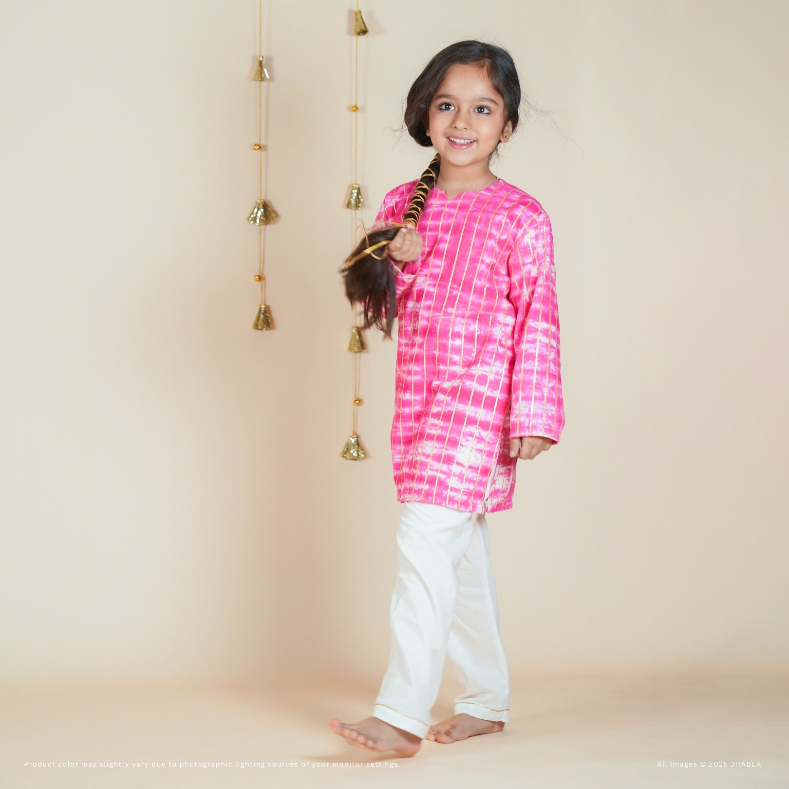 Aabha – Baby Girl Cotton Kurta Pajama Set
