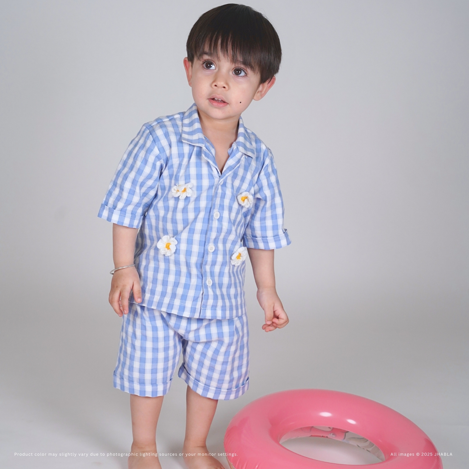 Sea Side Play – Baby Boy Cotton Shirt Short Set