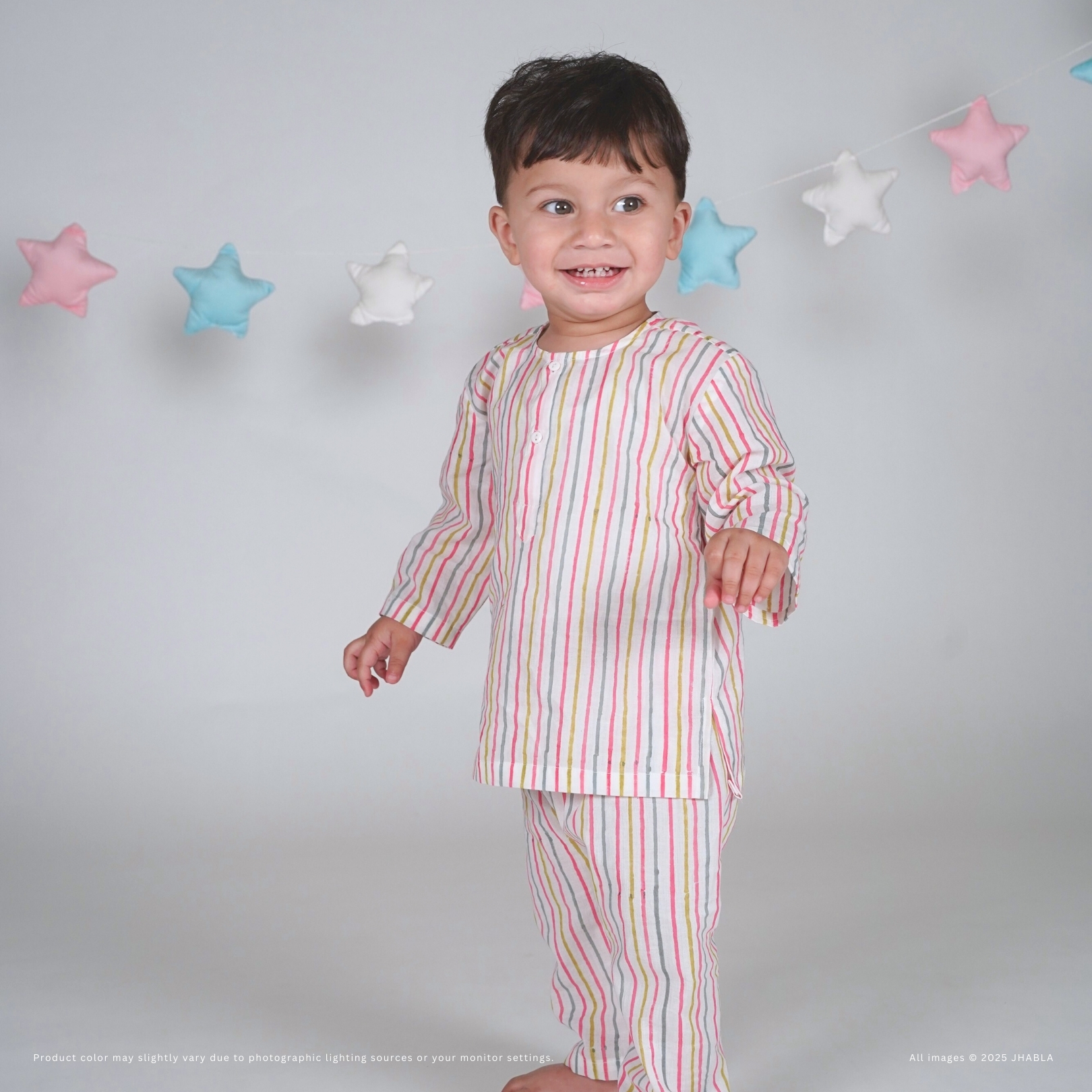 Vibrant Vibes – Baby Cotton Kurta Pajama Set