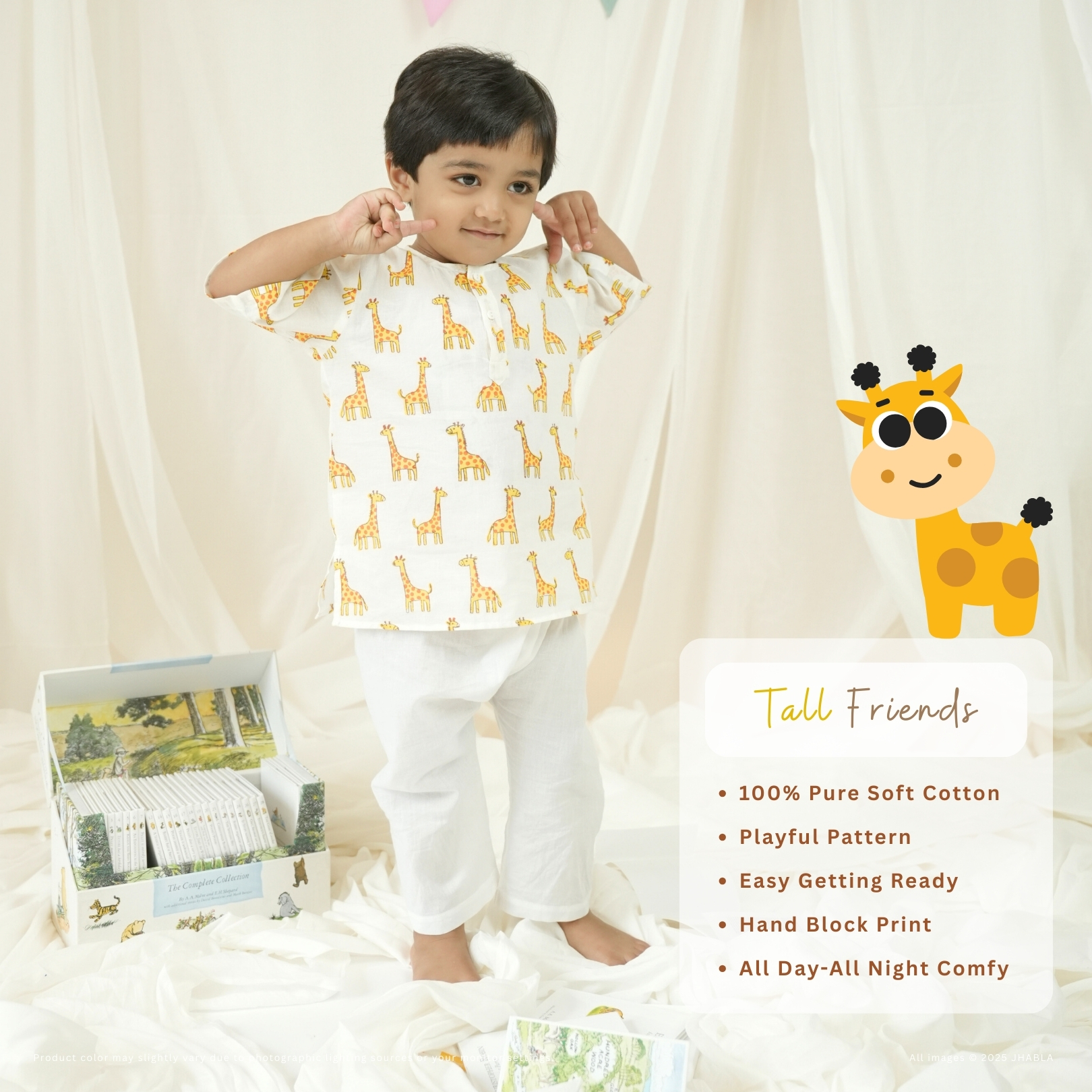 Tall Friends – Baby Cotton Kurta Pajama Set
