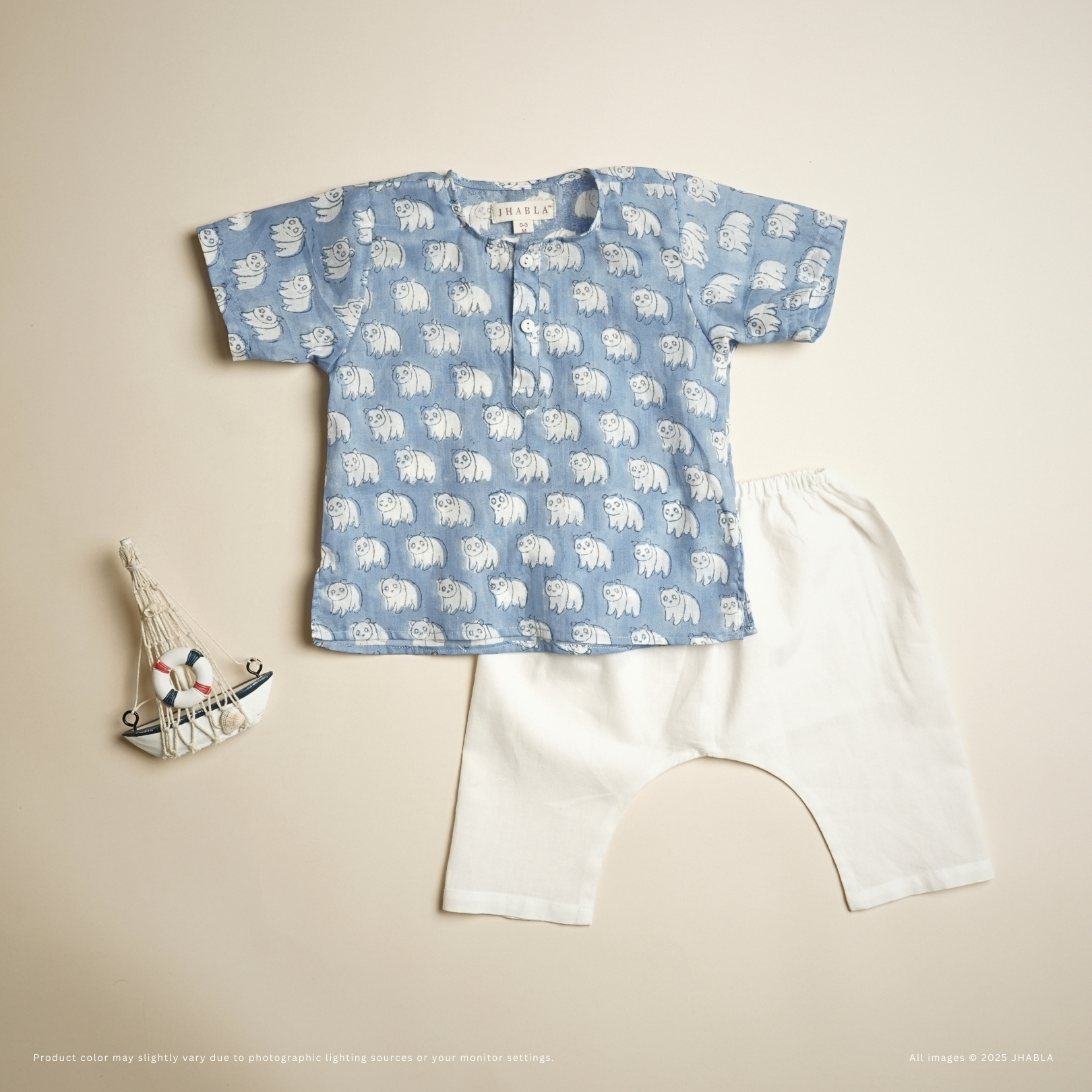 Arctic Buddy – Baby Muslin Kurta Pajama Set