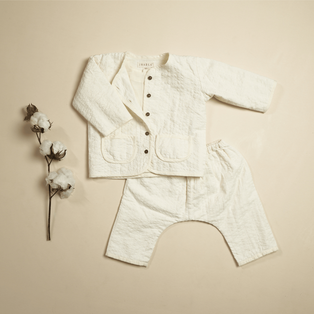 Winter Essentials – Baby Quilted Jacket and Pajama Set