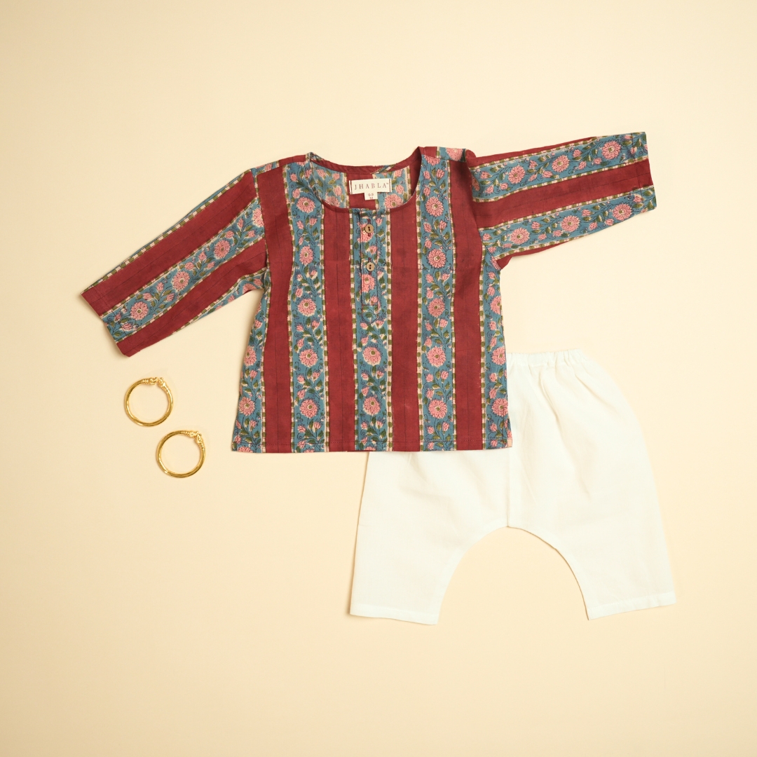Dhara – Baby Cotton Kurta Pajama Set