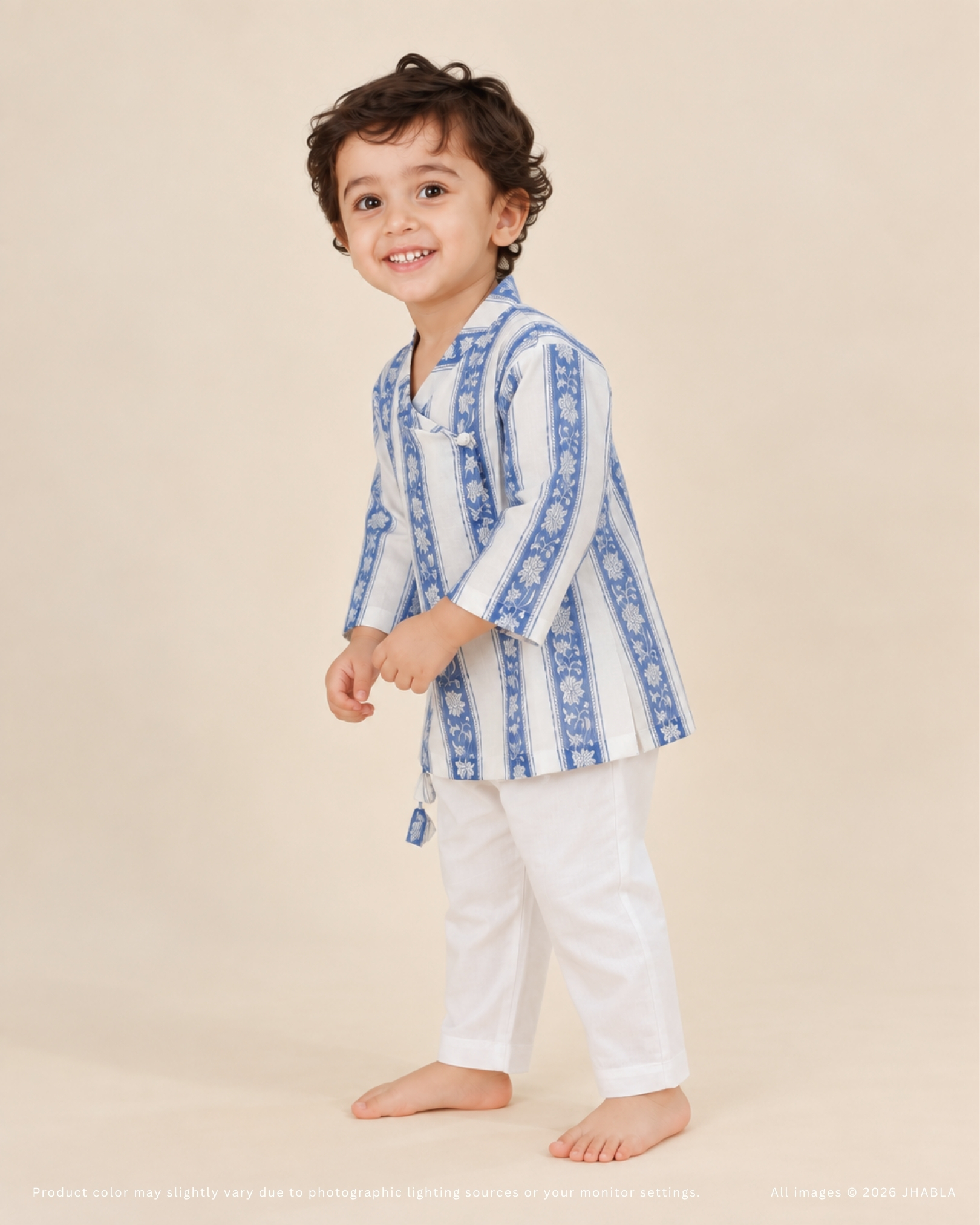 Ahaan – Baby Cotton Angrakha Pajama Set
