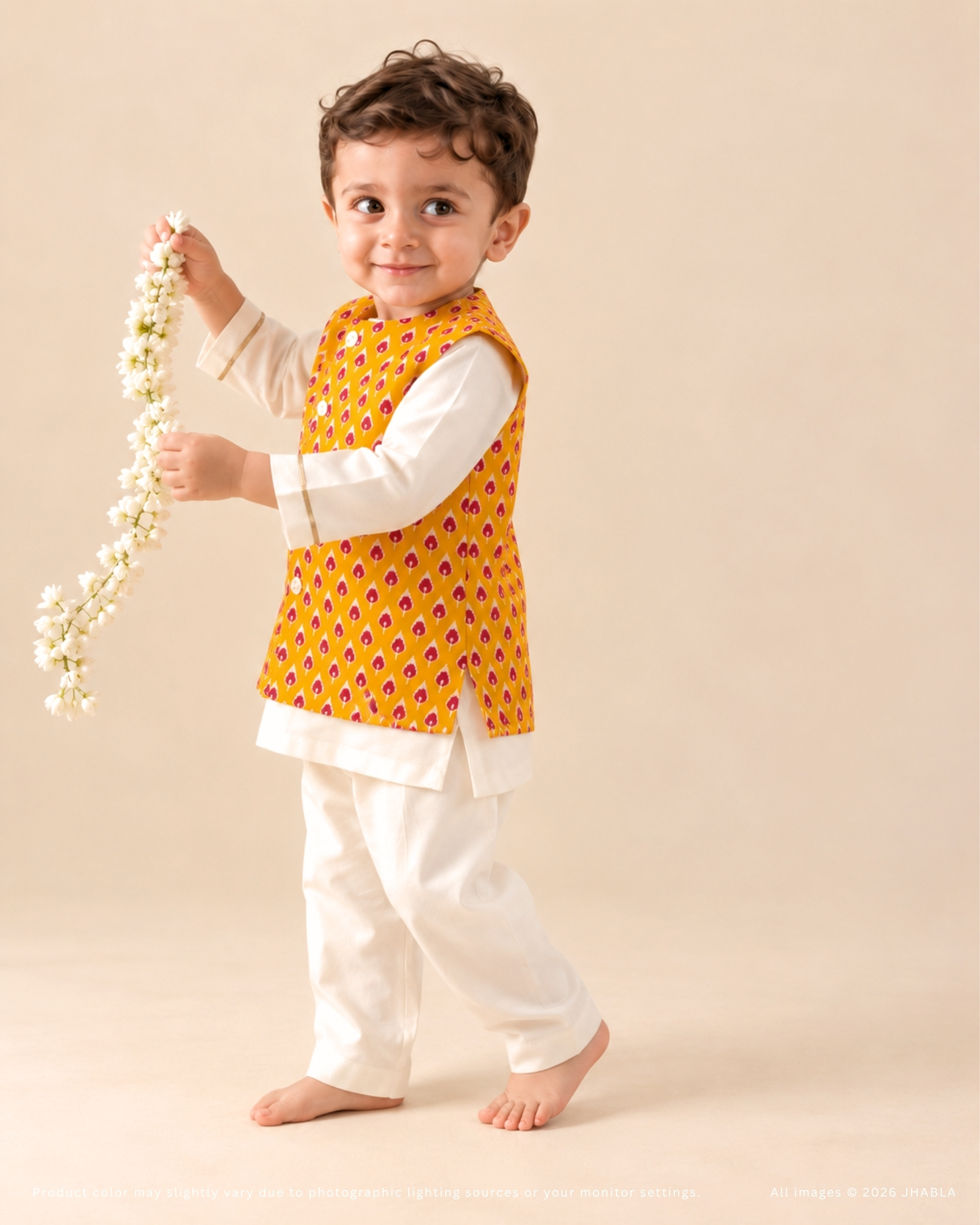 Deva – Baby Silk Jacket Kurta Pajama Set