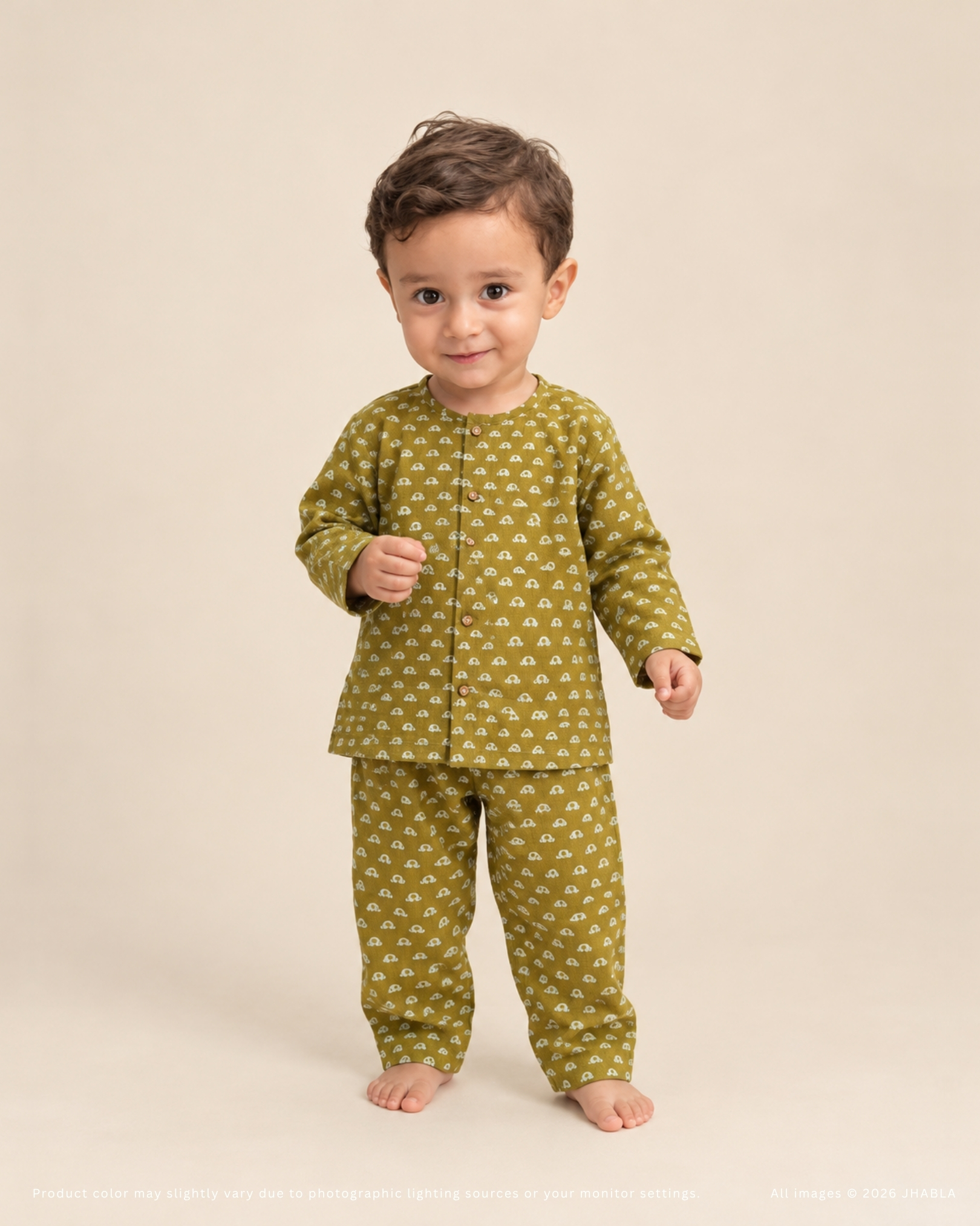 Stampy – Baby Cotton Jhabla Pajama Set