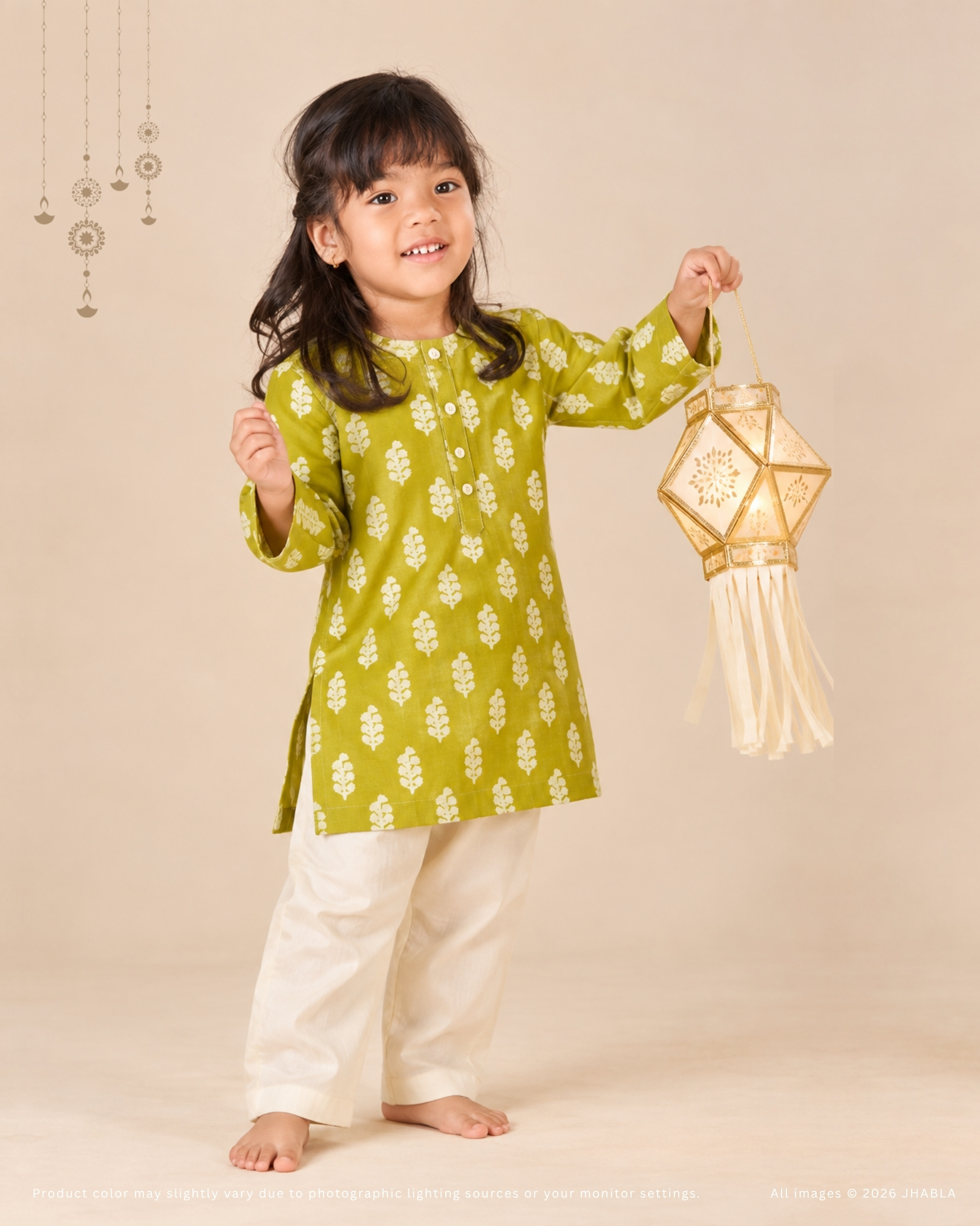 Tejo Tilak – Baby Pure Chanderi Silk Kurta Pajama Set